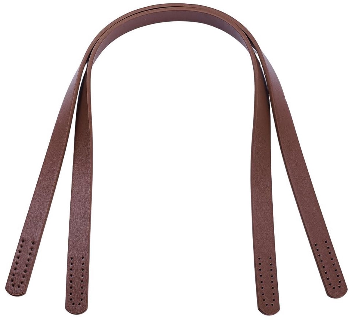 Dailygoods - Dailygoody - Imitatieleer Portemonnee Bandjes - Handtas Riem Vervanging - 2 Stuks - CoconutBrown - Handvatten voor DIY Tas - Geschikt voor Handtassen
