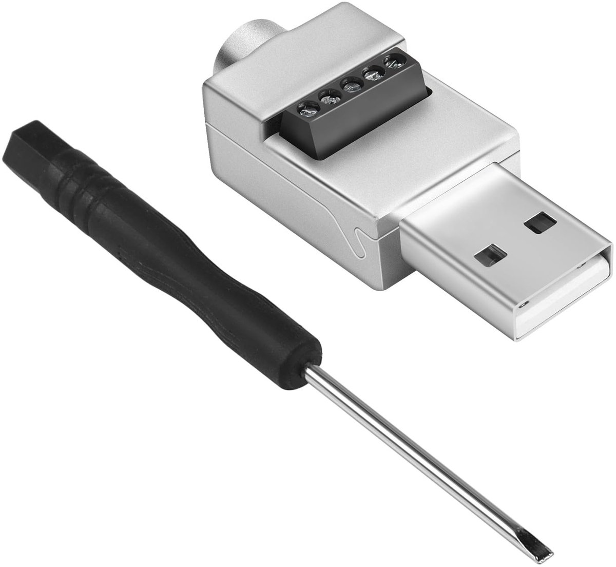 Dailygoods - USB2.0 Soldeerloze Adapter met Metalen Behuizing