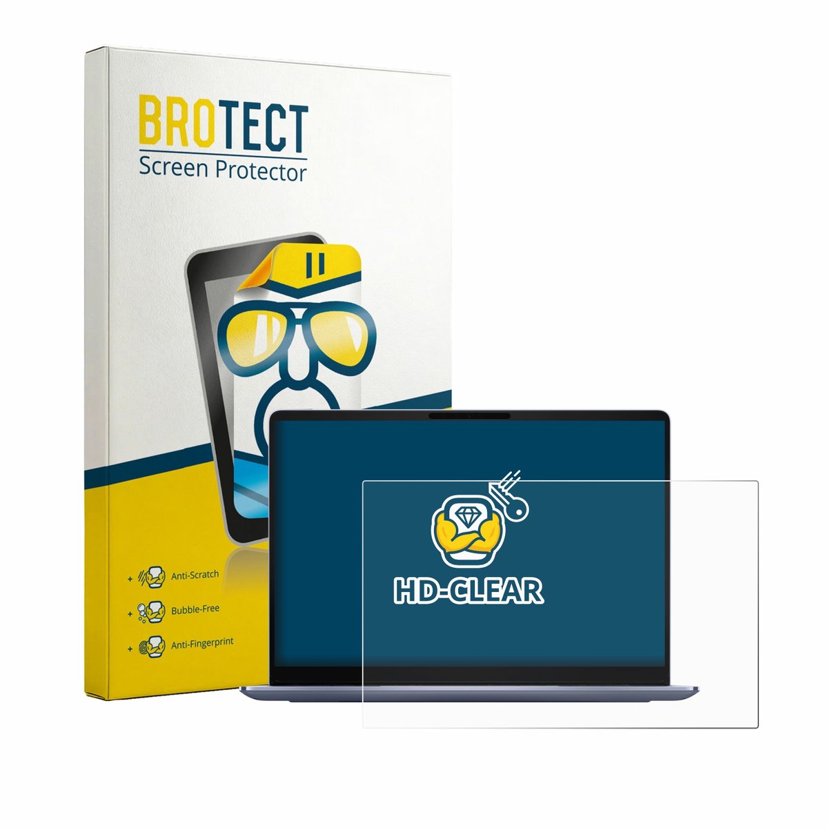 BROTECT - Screenprotector voor Dell 14S DS14260 - Folie Beschermfolie transparant