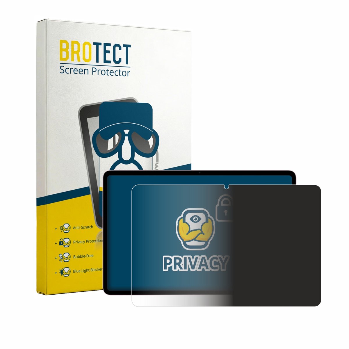 BROTECT - privacy screenprotector voor Honor Pad 20 - Folie Beschermfolie Blauwlichtfilter