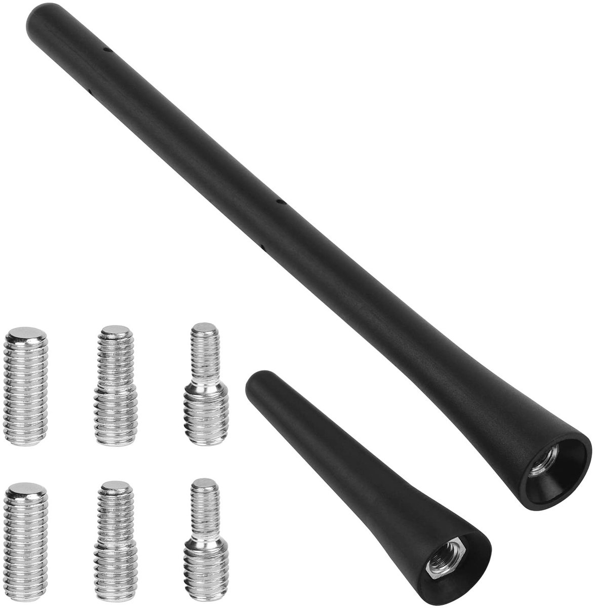 Dailygoods - Dailygoody - FM-autoantenne - Universele auto-radio-antenne - Duurzaam en waterdicht - Zwart - Vervanging voor auto-antenne - Geschikt voor de meeste