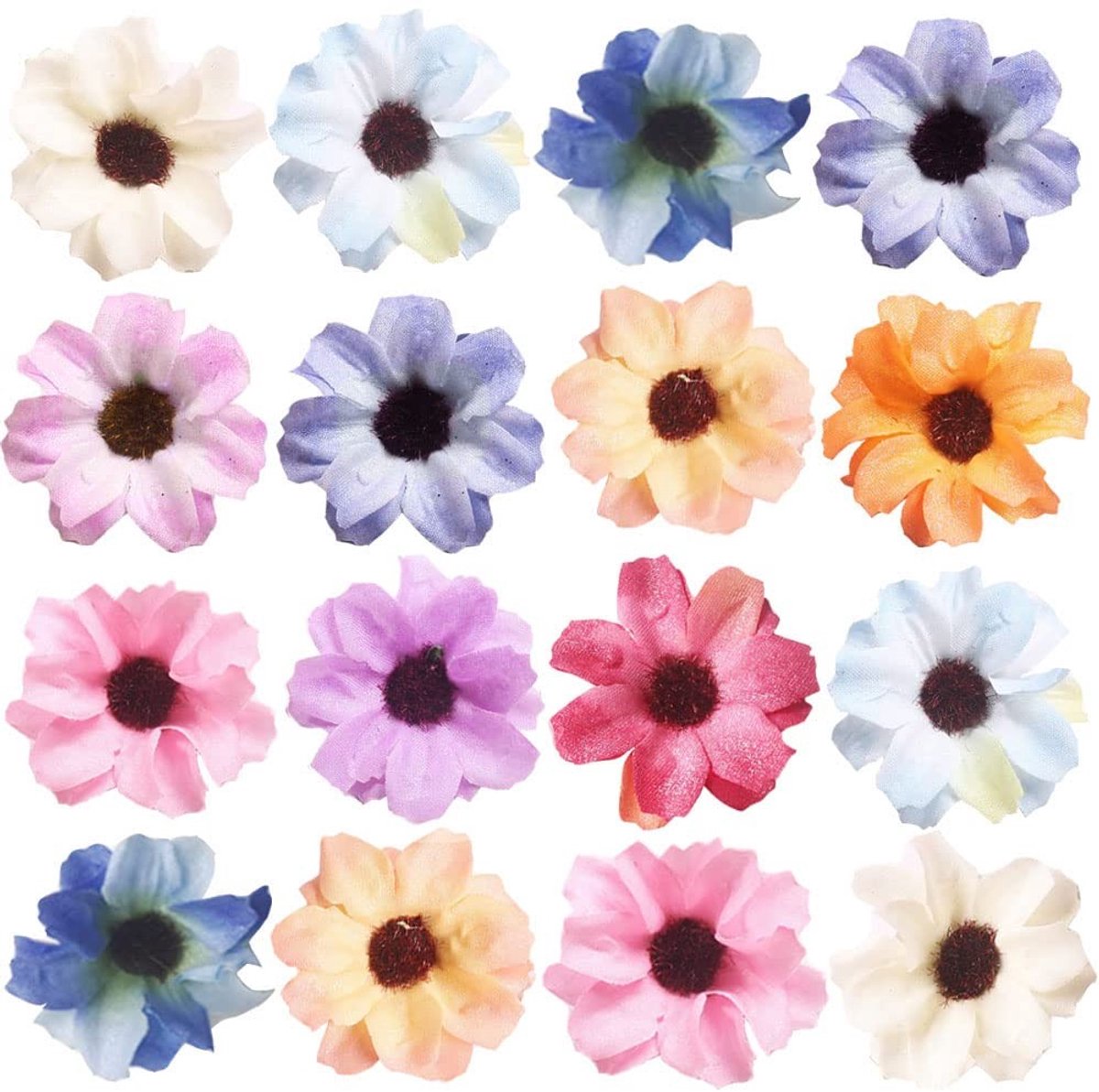 Dailygoods - Dailygoody - Kunstbloemen - Bloemenboeket - Decoratie voor bruiloften - 100 stuks - DIY knutselen - Geschikt voor thuis en feest