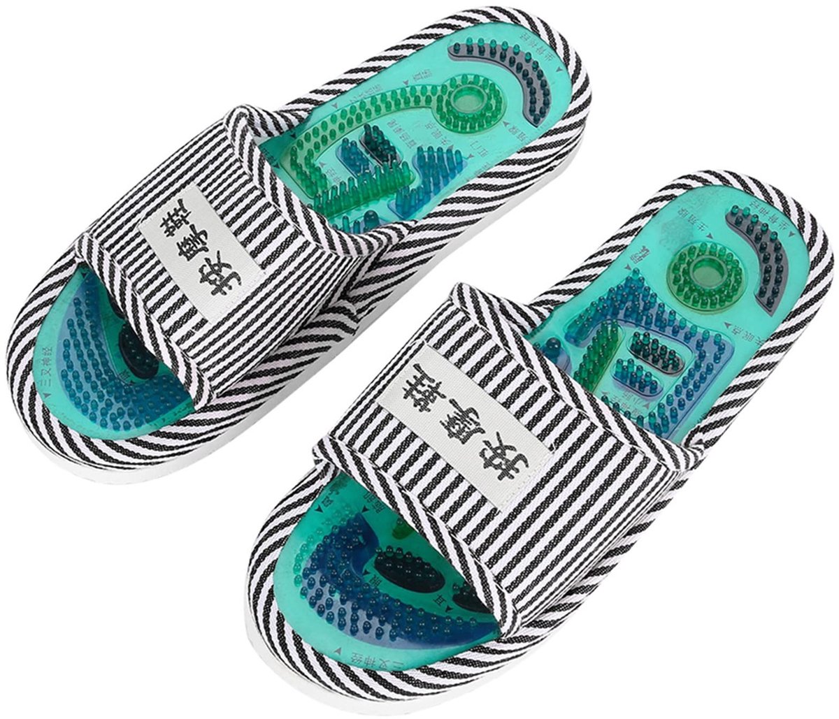 Dailygoods - Dailygoody - Acupressuur Massage Slippers - Reflexologie Voet Massager - Comfortabel en Therapeutisch - Unisex - Magnetische Therapie - Geschikt voor