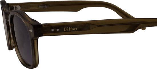 Bèlfort Zonnebril Heren - The Astor - Licht Bruin Rechthoekig - Gepolariseerd UV400 - Metalen Frame - Volledig Omrand - Inclusief Brillenkoker van Bèlfort — afbeelding 3