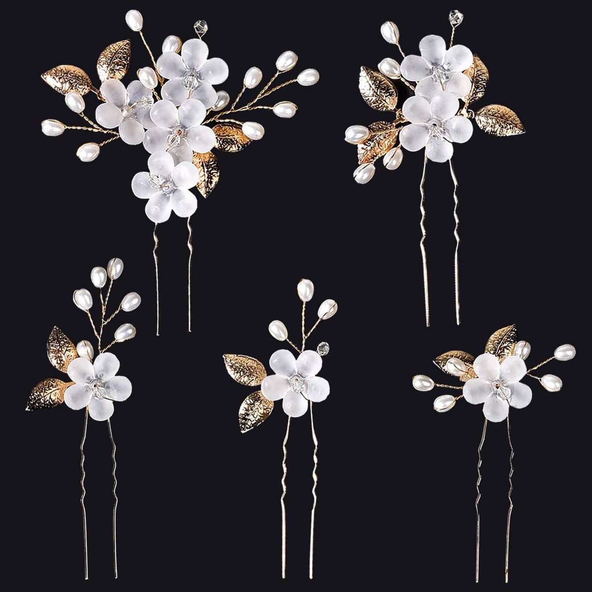 Dailygoods - Dailygoody - Accessoires voor Haar - Haarspelden voor Bruidskapsels - Elegante Decoratie - Voor Bruiden en Meisjes - Bloemvormige Haarspelden - Perfec