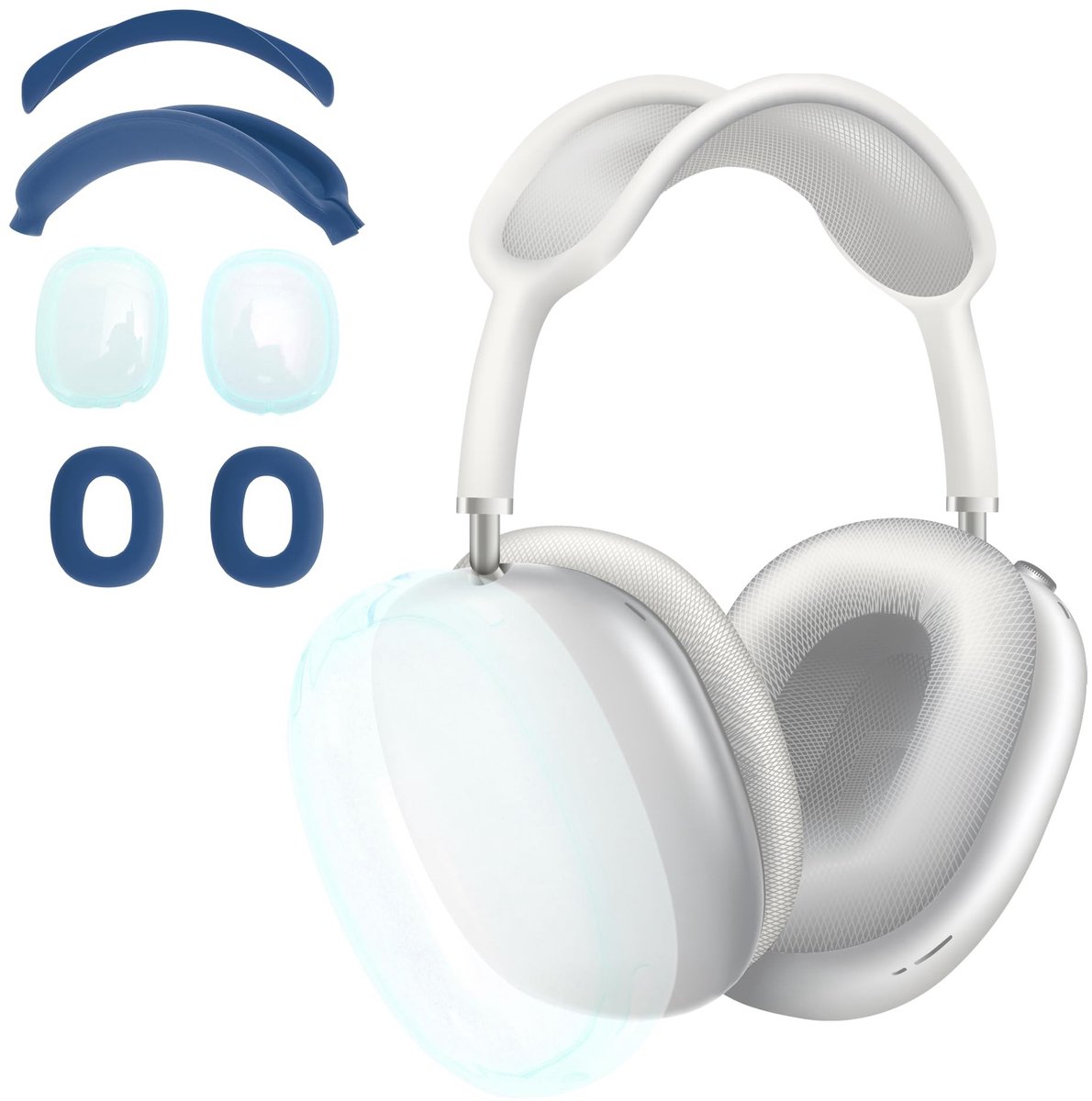 Dailygoods - Siliconen Hoes voor AirPods Max met Bescherming