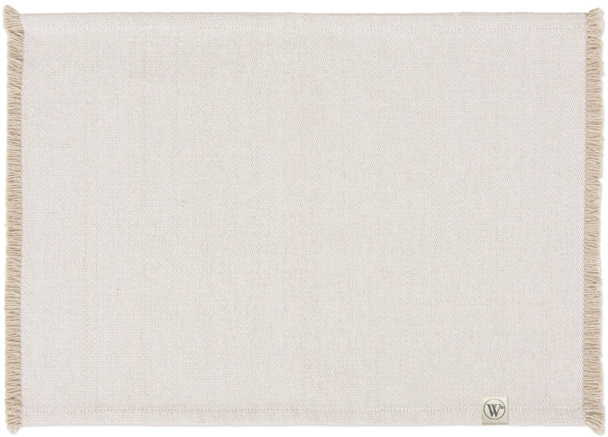 Walra Placemat Runner Sweet Raffle - 2x 35x48 - 100% Katoen (BCI) - Zand