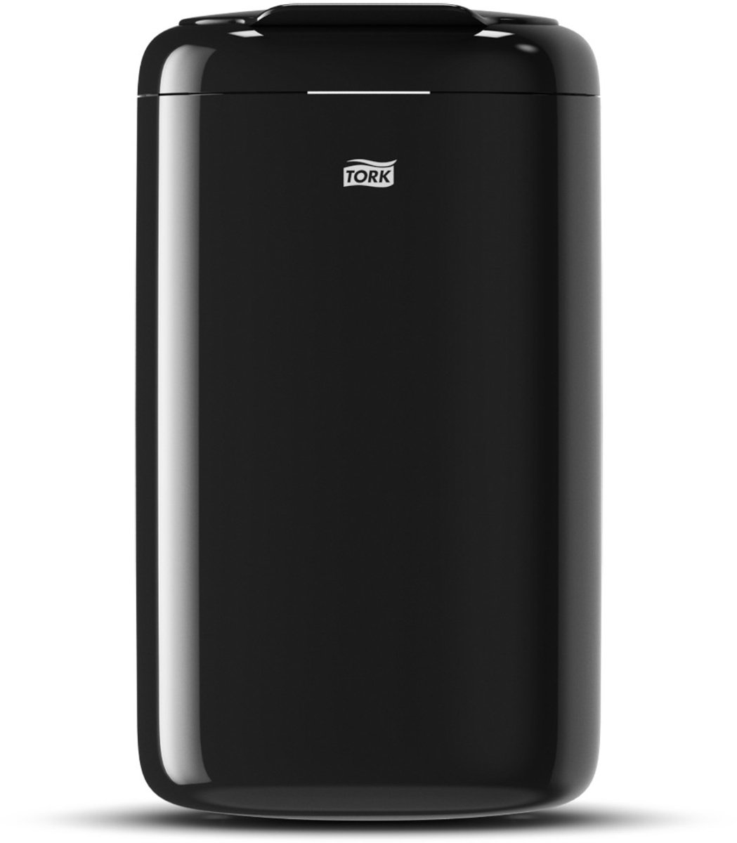 Tork afvalbak 5 liter met deksel, zwart, plastic (564008)