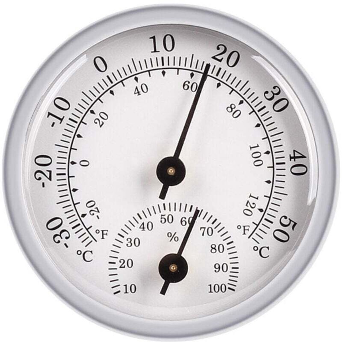 2 mini thermometers en hygrometers Geschikt voor binnen en buiten