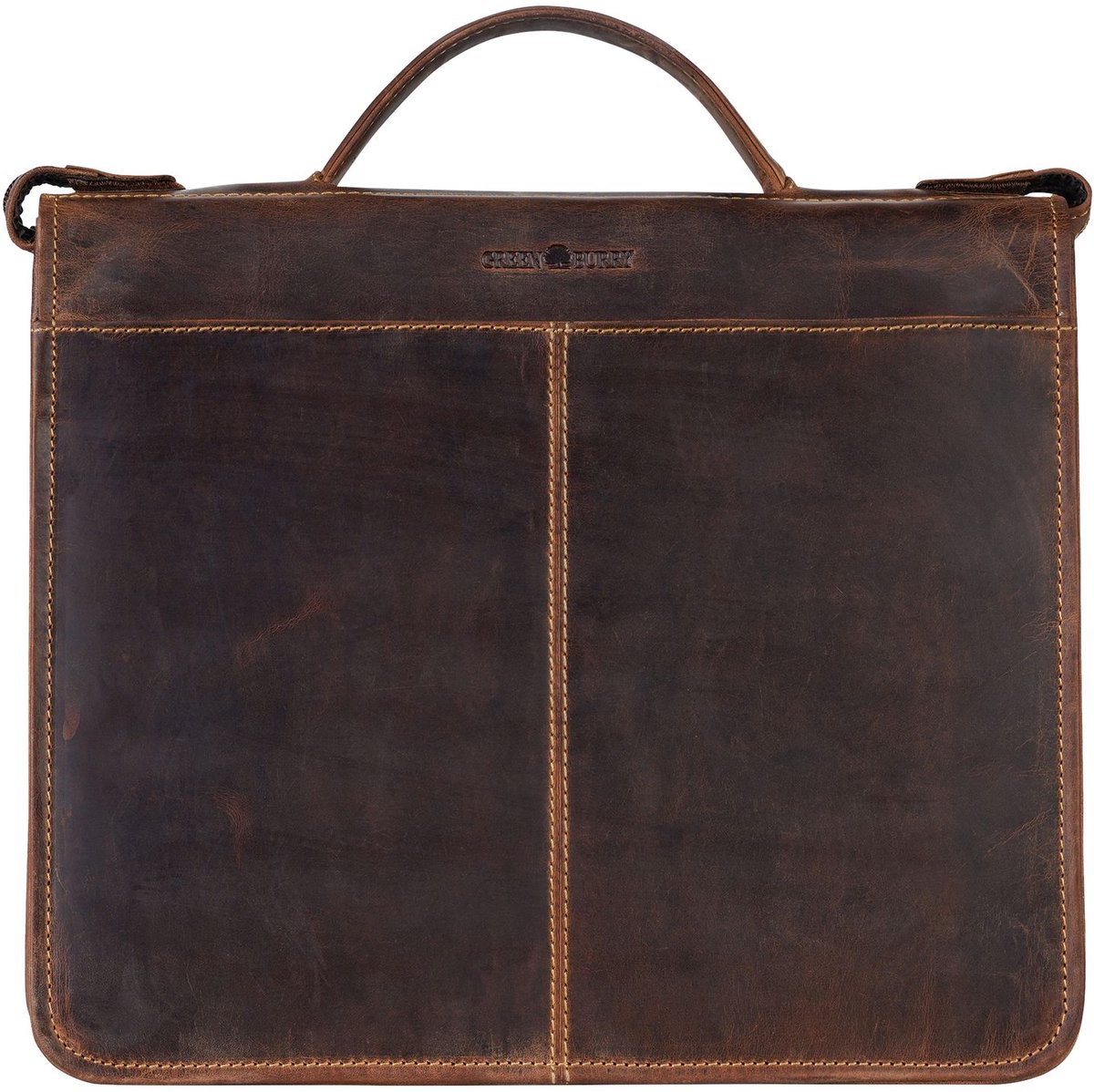 GREENBURRY schrijfmappen Vintage Organizer Brown bruine
