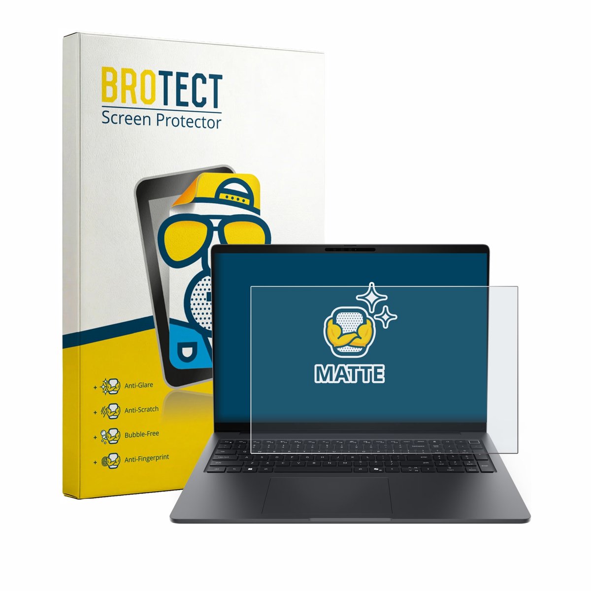 BROTECT - Screenprotector voor Dell Pro 5 Series 16 P516260 - Folie Beschermfolie matte