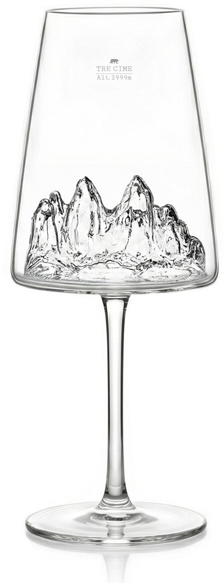 Alaskanmaker - Wijnglas - Topographic - Tre Cime di Lavaredo
