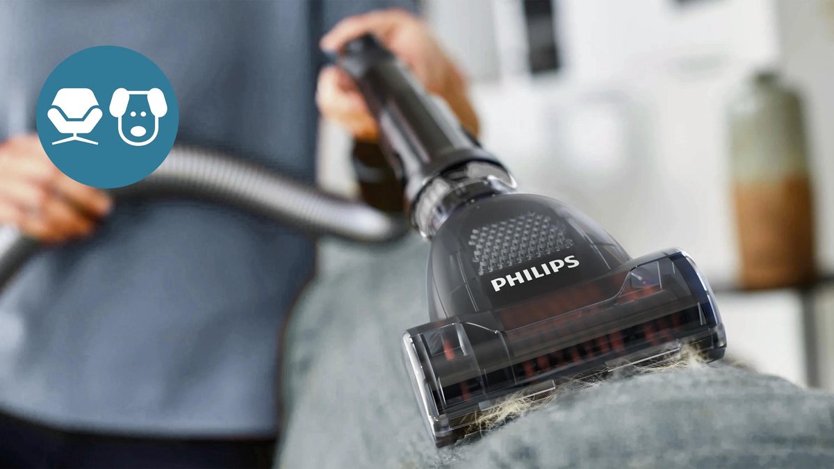 Philips Stofzuiger zonder Zak FC9747/09 - Zuigmond met LED Verlichting - Lang Snoer - Alle Vloertypen - Met HEPA 13 Allergiefilter - Incl 3 Extra Mondstukken - Zwart – foto 8