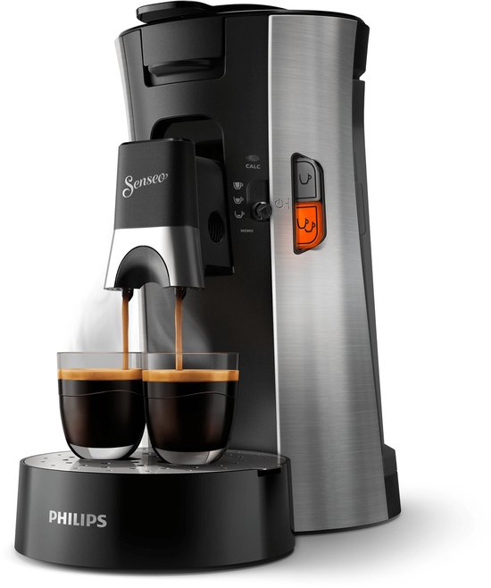 Philips Senseo Select Koffiepadmachine CSA250/10 - Keuze uit 1 of 2 Kopjes - Instelbare Intensiteit - Automatische Uitschakeling - Zwart