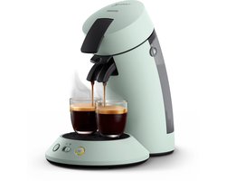Philips Senseo Original Plus Koffiepadmachine CSA210/20 - Keuze uit 1 of 2 Kopjes - Instelbare Intensiteit - Automatische Uitschakeling - Mintgroen