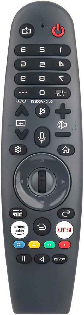 Spraakafstandsbediening - Universele afstandsbediening - TV bedienen - Geen programmering nodig - 10 Meter bereik - Zwart