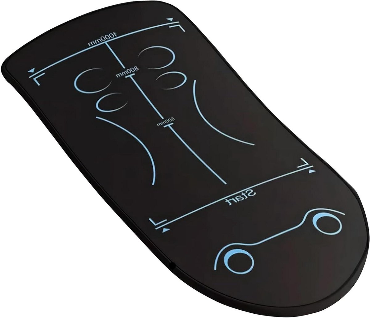 Ab Roller Mat - Kniebeschermer - Core Training - Antislip Stabiliteit - 63.5 cm - Zwart