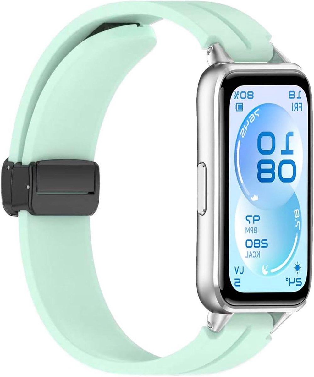 Siliconen Armband - Reserveband Horloge - Smartwatch Personaliseren - Magneetsluiting - 15 x 2 cm - null
