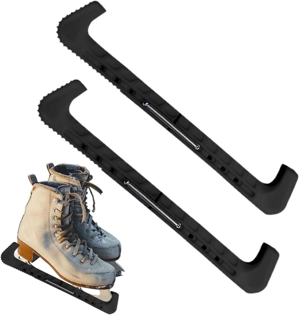 Schaatsbeschermers - Skate Guards - Schaatsen Beschermen - Verstelbaar Design - 31 cm - Zwart