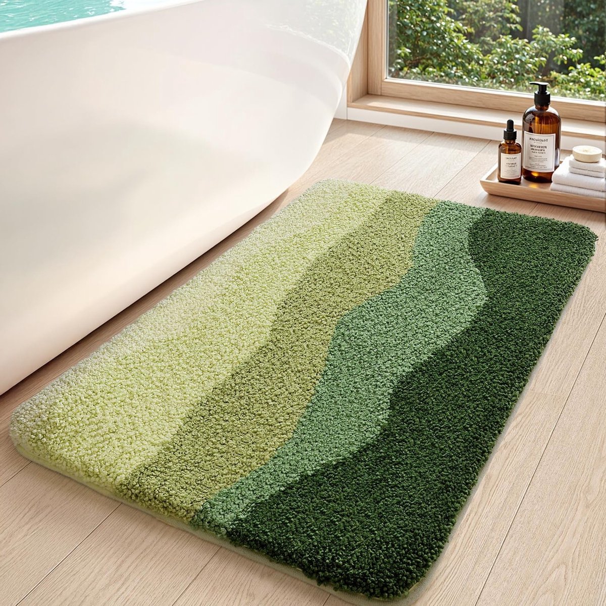 Zachte en Absorberende Badmat 50x80cm, Antislip Badkamermat voor Douchevloer en Badkuip, G