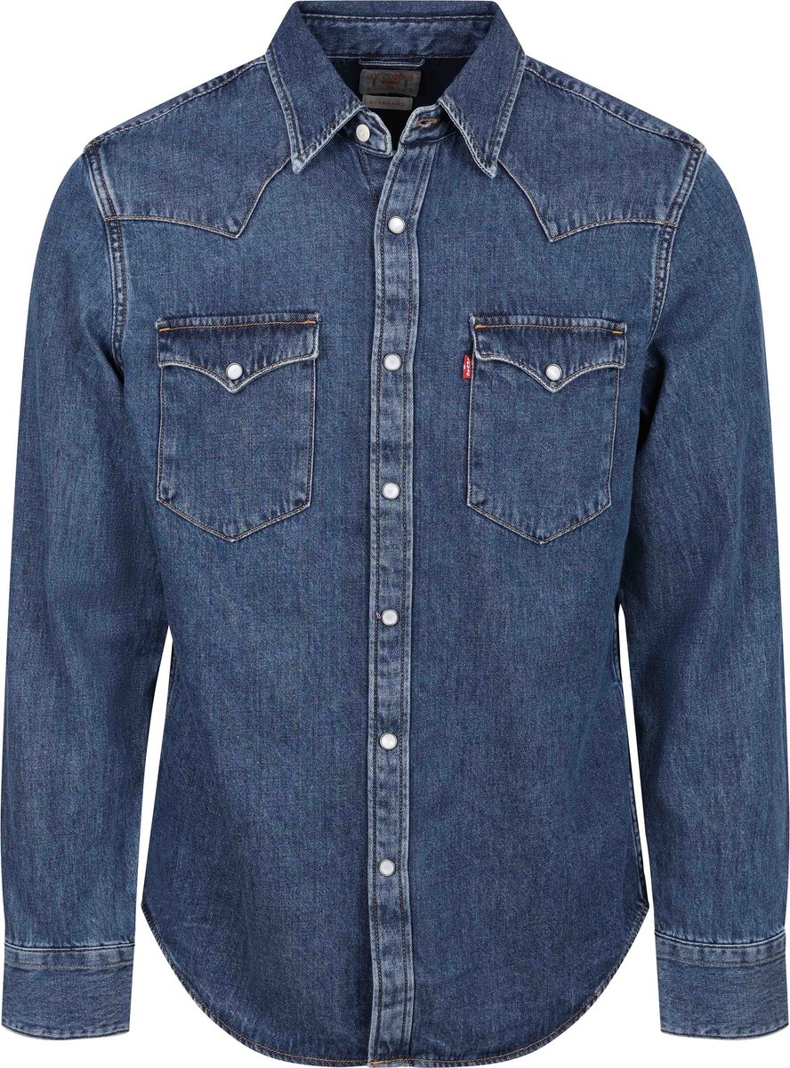 Levi’s Barstow Western Overhemd Indigo – Heren Overhemden Casual Blauw