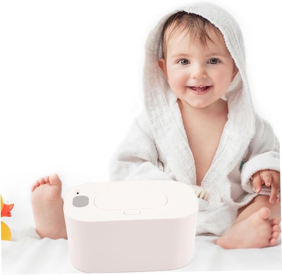 Babydoekjes Verwarmer - Doekjes Dispenser - Baby Comfort - Draagbaar Opladen - 20.5 x 13 x 11.5 cm - Wit — afbeelding 5
