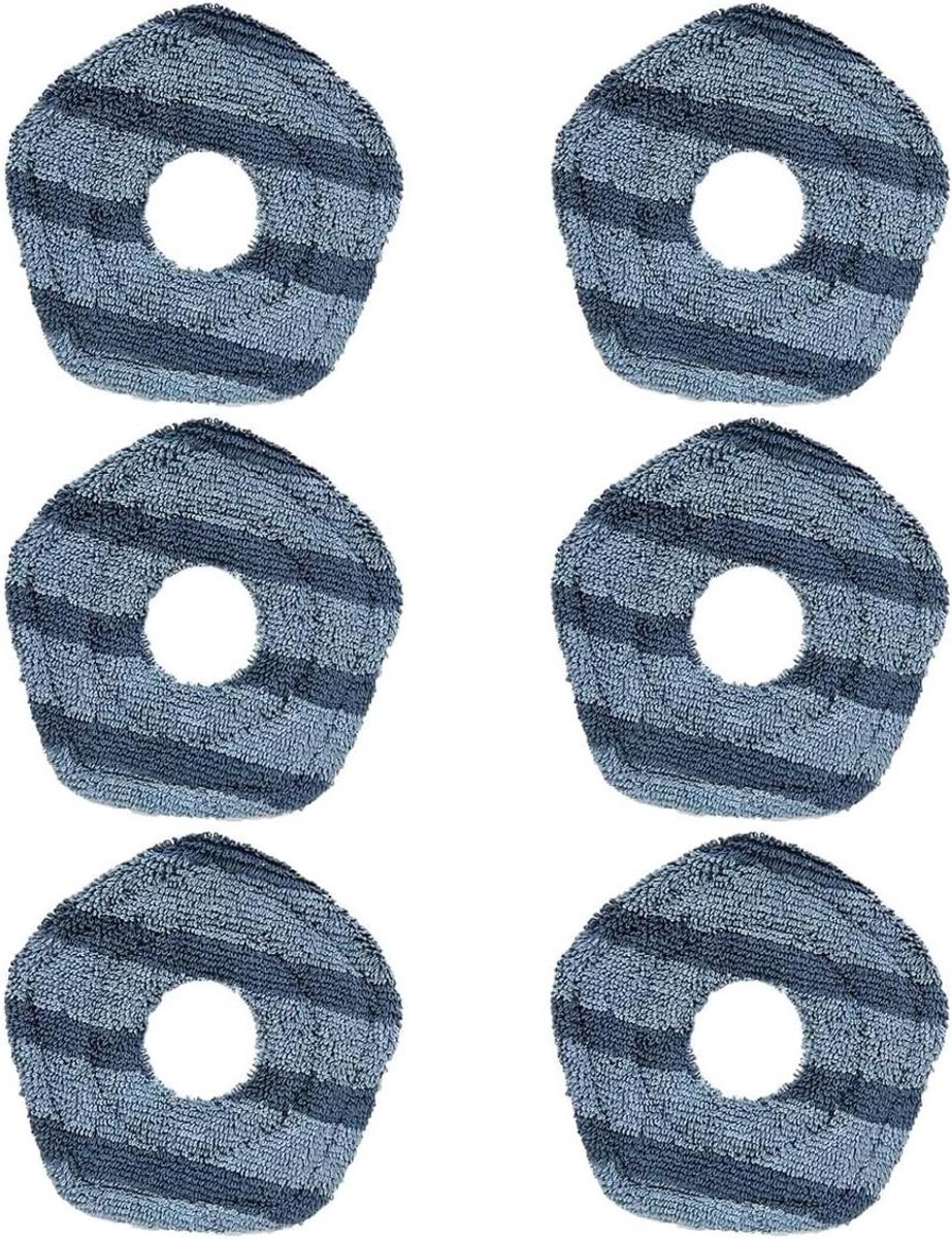 Stofzuiger Dweildoeken - Dweilpads Herbruikbaar - Vloeren Schoonmaken - Zacht Absorberend Materiaal - 135 cm Diameter - Grijs