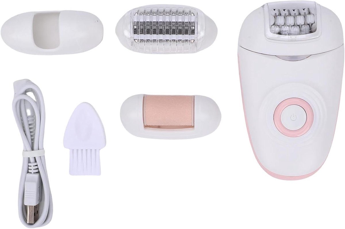 Dames Ontharingsapparaat - Epilator Scheerapparaat - Zelfverzorging Thuis - 3-in-1 Multifunctioneel - Pakket 22x15x7cm - Rozet