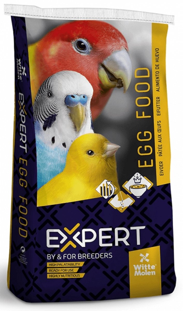 Witte Molen eivoer geel - Eivoer voor vogels - Vogelvoer - Binsenastrilde (Neochmia ruficauda) - Gouldamadine (Chloebia gouldiae)