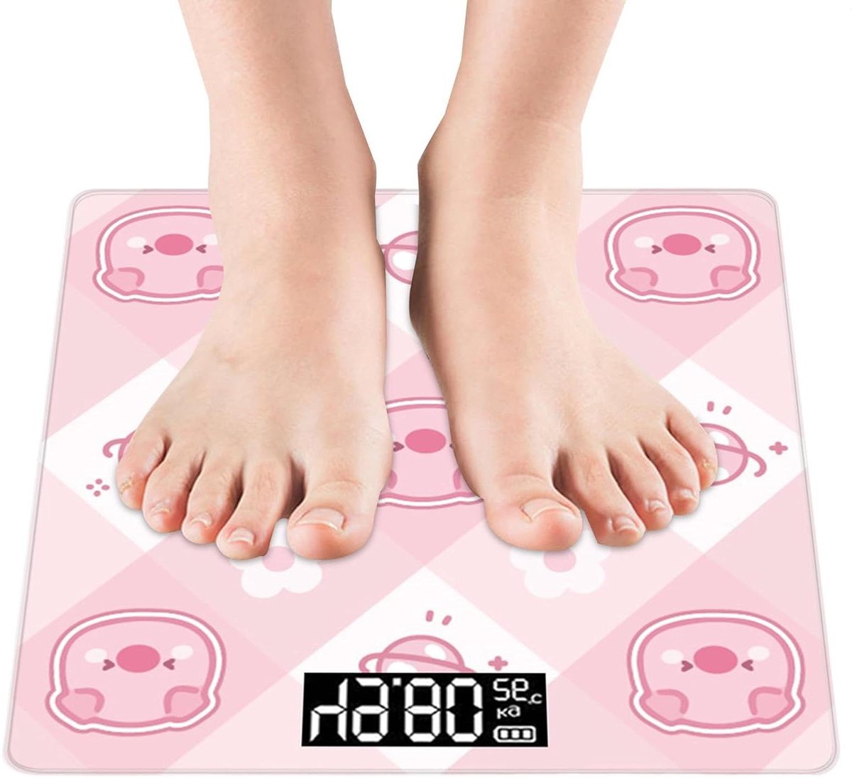 Lichaamsvet Weegschaal - Gezondheidsweegschaal Digitale Meter - Gezondheid Monitoren - Intelligente Lichaamsanalyse - 26 cm - Wit