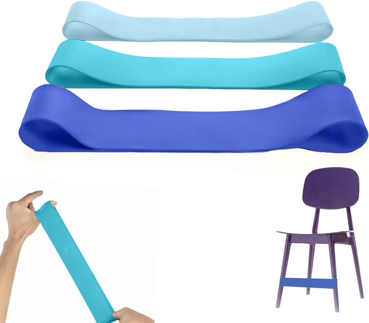 Zitbanden voor Stoelen - 3 Stuks, Sensorische Wobble Pads voor Kinderen met ADHD, Versterken Focus en Comfort