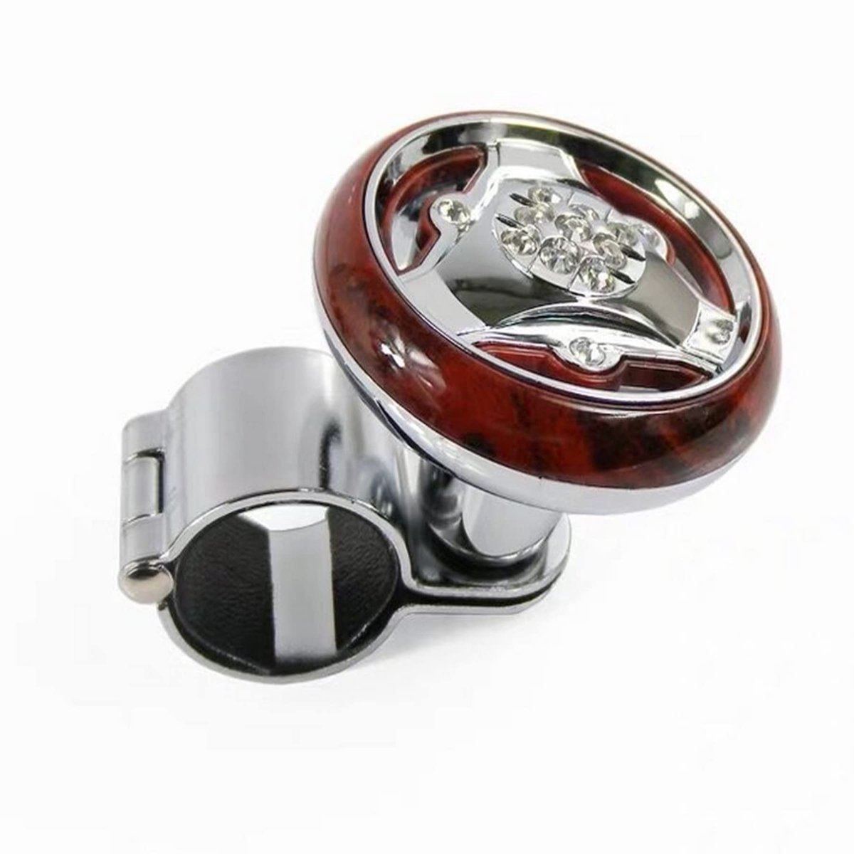 Dailygoody - Stuurwielknop - Sturen - Handige assistent - Plating - Auto en vrachtwagen - Modern design - Aluminium en ABS