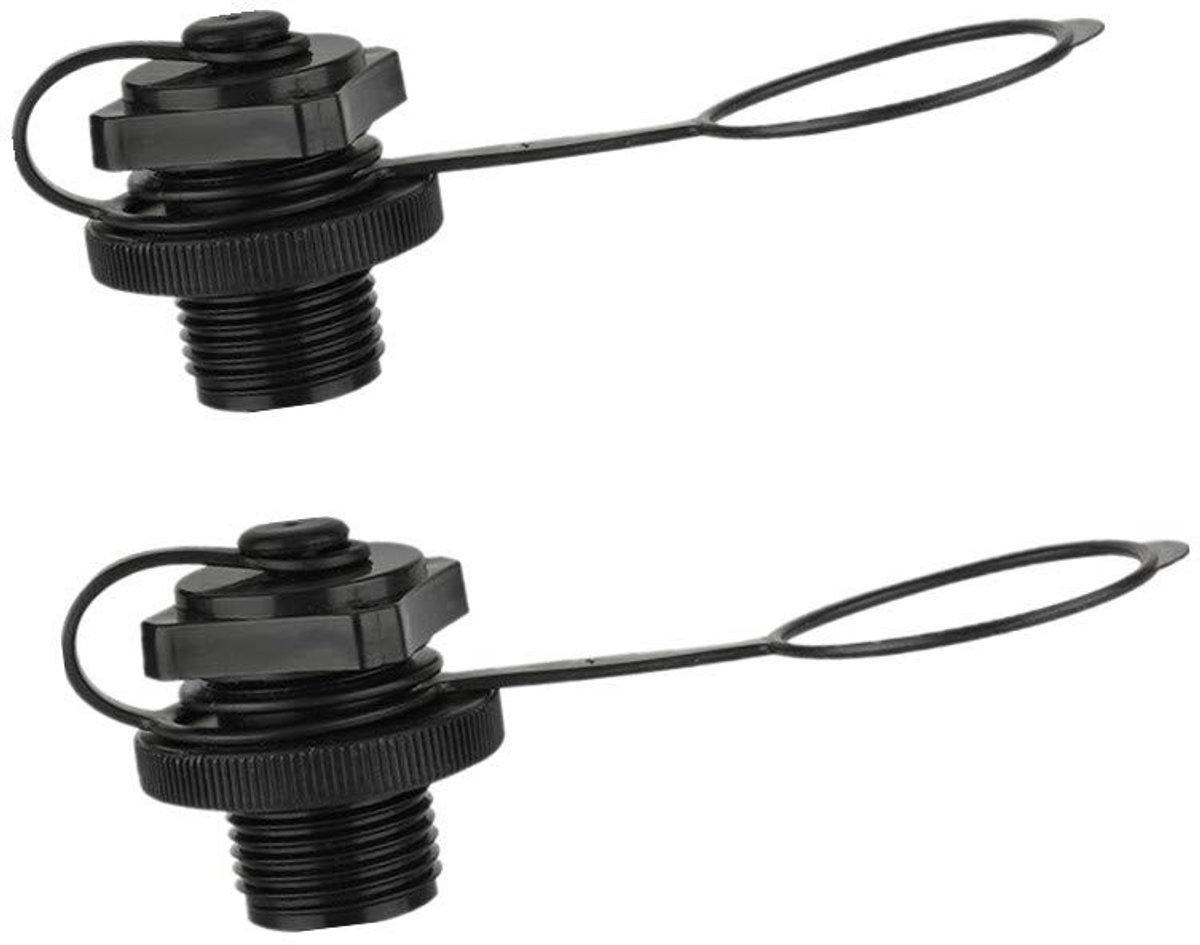 Dailygoody - Inflatable Boot Air Valve - Vervangingsventiel - Zwart - 22.9mm Kaliber - Geschikt voor Intex Rubberboot - Hoogwaardige Kwaliteit