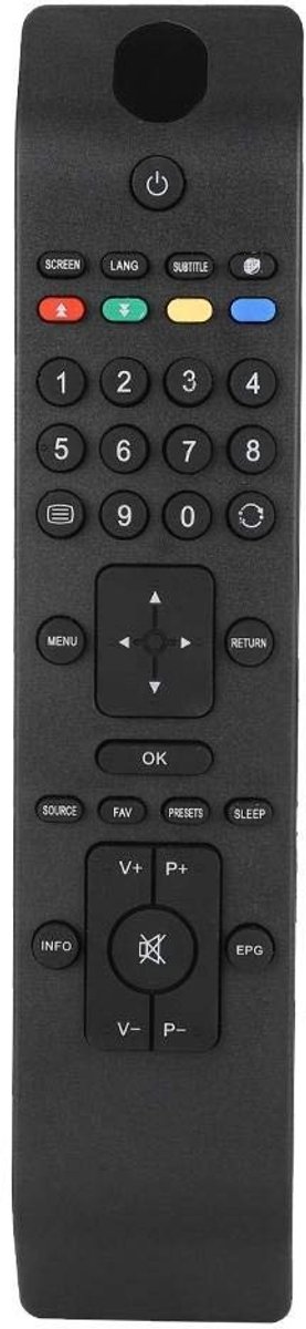 Dailygoody - Universele afstandsbediening - Hoogwaardige vervanger - Duurzaam en energiezuinig - 8 meter bereik - Geschikt voor televisie - Inclusief .