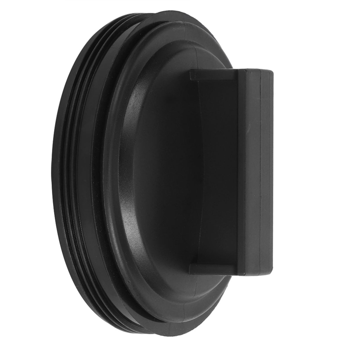 Dailygoody - Herbruikbaar afvalafvoer - Spatbescherming - Zwart - Etensresten - Universeel rubber - Geschikt voor Waste King - 3 inch