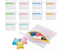 Mini-wasnetten en waszakken voor wasmiddelcapsules, duurzame polyester opbergzakken voor geurparels en gevoelige stoffen, ideaal voor reizen en wasorganisatie