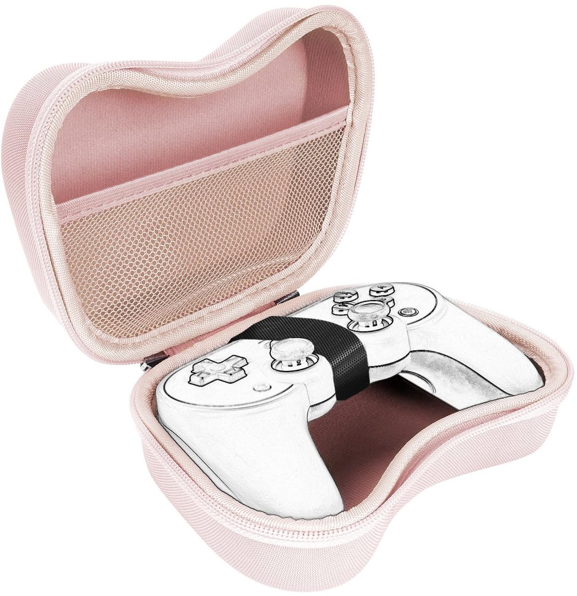 Dailygoody - Hard Travel Case - Draagtas Gaming Accessoires - Roze - Beschermhoes Controller - Opbergtas - Geschikt voor 8BitDo Pro 2/Ultimate