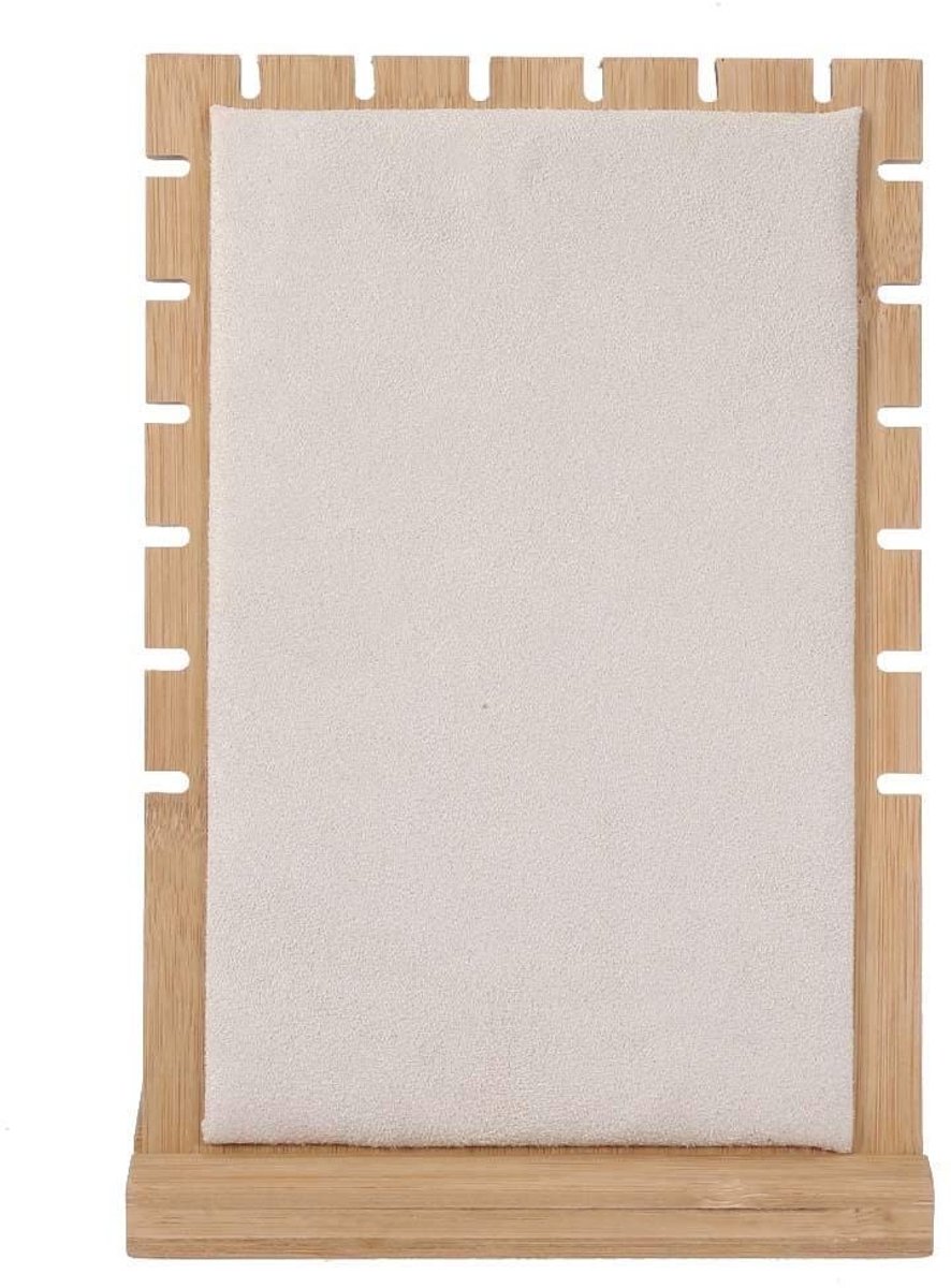 Dailygoody - Sieraden displaystandaard - Eco-vriendelijke sieradenorganizer - Duurzaam en draagbaar - Beige - Modern design - Perfect voor dames - Ide.