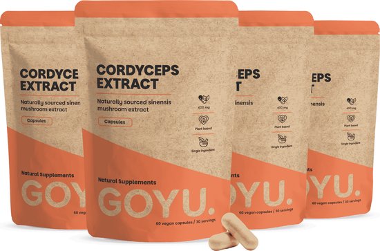 GOYU® - Cordyceps Extract Capsules 400 mg Multipack 240