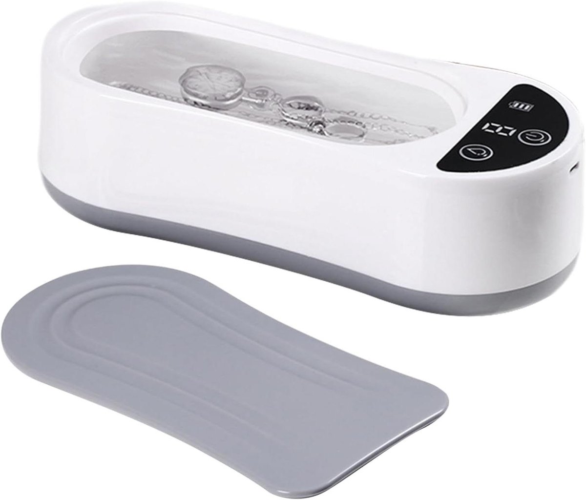 Ultrasone Reiniger - Elektrisch Apparaat - Sieraden Reinigen - Stil en Krasbestendig - 300 ml Reservoir - Wit