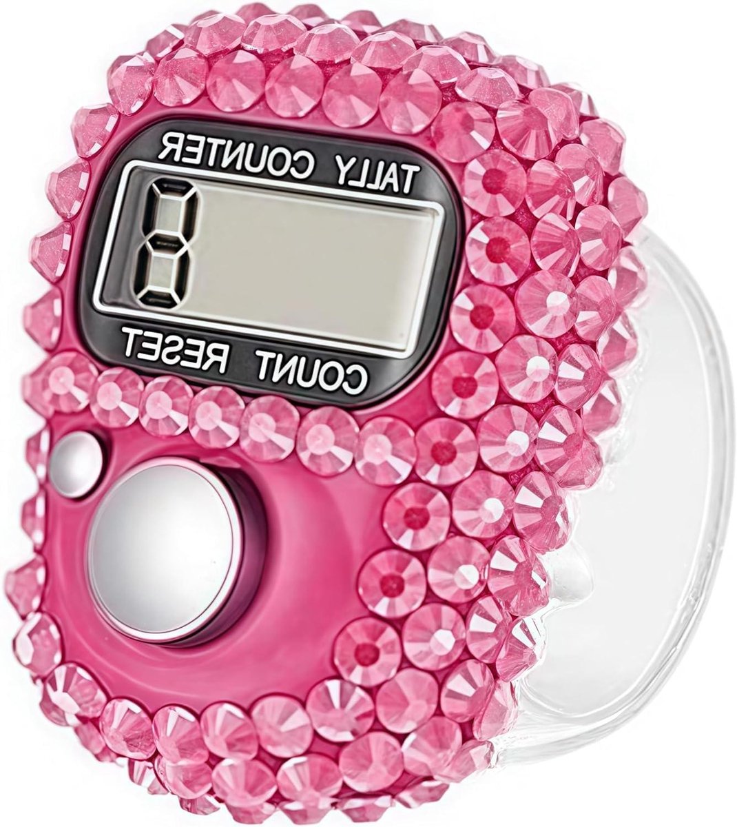 Elektronische Vingerteller - Digitale Clicker - Sport Tellen - Compact Ergonomisch - 15 cm - Wit