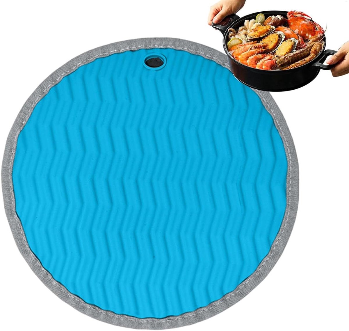 Hittebestendige Ovenhandschoenen, siliconen ovenhandschoenen, ovenwanten Keuken Siliconen Antislip Hot Pads Handschoenen, Wasbare, Hittebestendige Ronde Ovenhandschoenen voor Grillen, Koken,