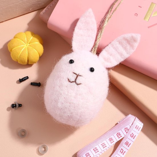 Poppenaccessoires Set van 100 stuks: Veiligheidsogen voor Haakdieren Zwart 4mm - Poppen Pluche Speelgoed - Stoffen Dier Ovale Beerpop van Merkloos — afbeelding 4