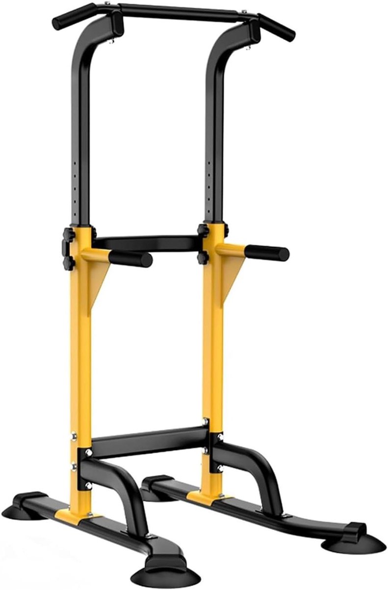 Power Tower Station - Krachttraining Station - Thuis Fitness - Hoogte Verstelbaar - Niet gespecificeerd - Geel