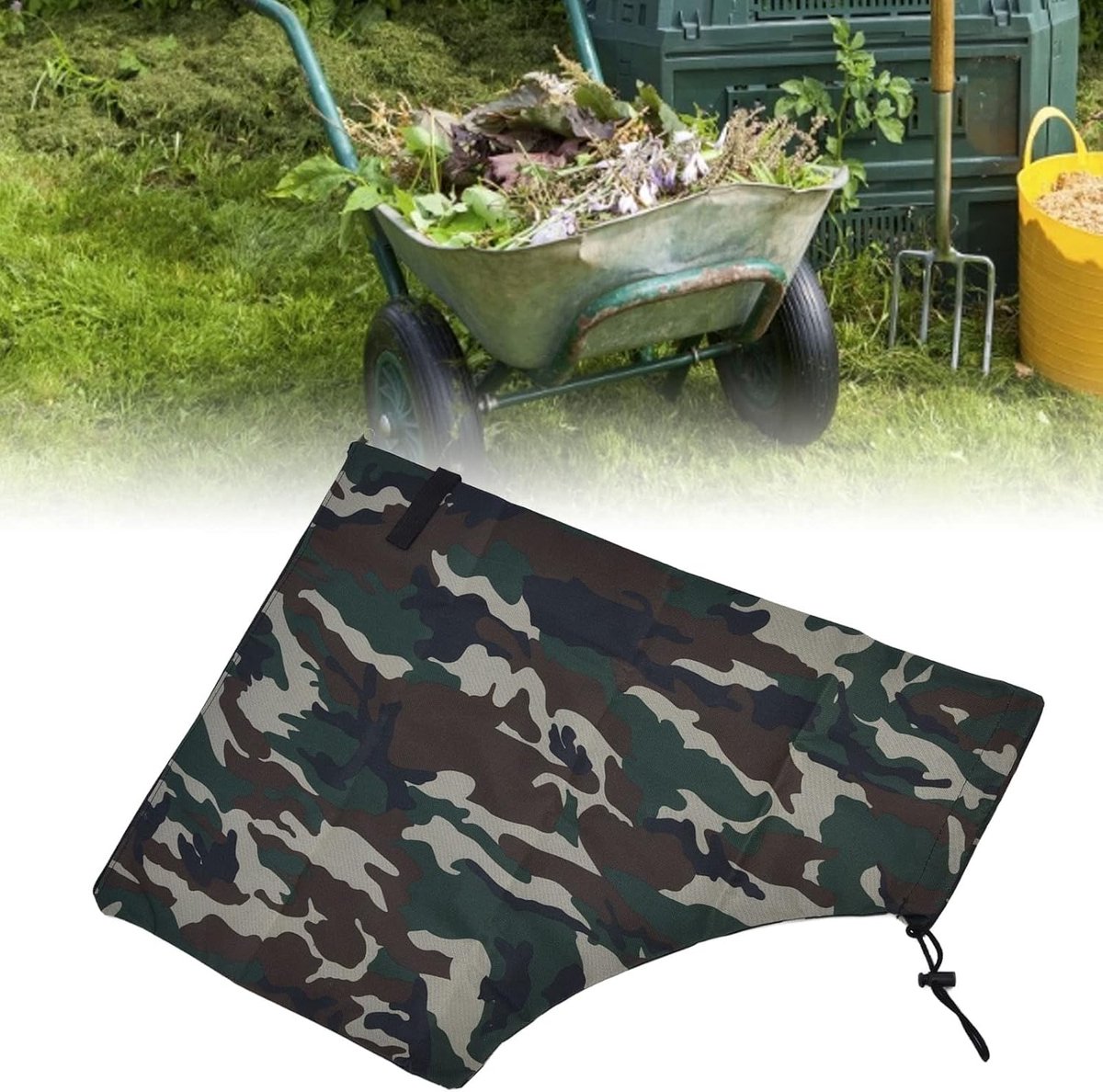 Bladblazer Zak - Stofzuigerzak Tuin - Bladeren Verzamelen - Grote Capaciteit - 60x43cm - Zwart