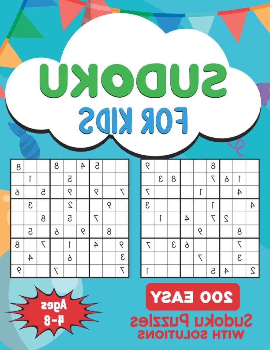 Sudoku Boek - Puzzelboek Kinderen - Logisch Denken - 200 Puzzels - A4 Formaat - Niet Van Toepassing
