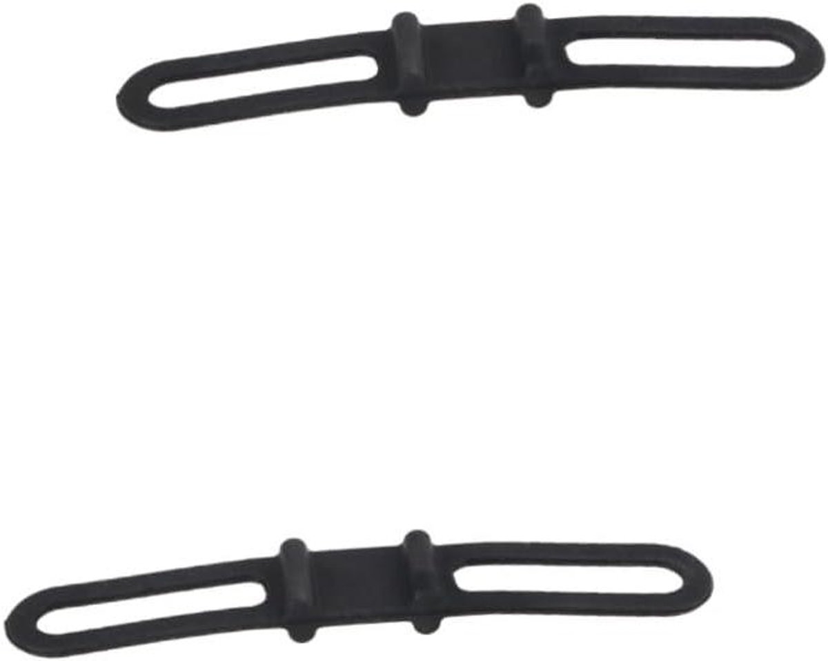 Fietsbanden Set - Elastische Bandjes - Fiets Accessoires Bevestigen - Hoge Elasticiteit - 10 Stuks - Zwart