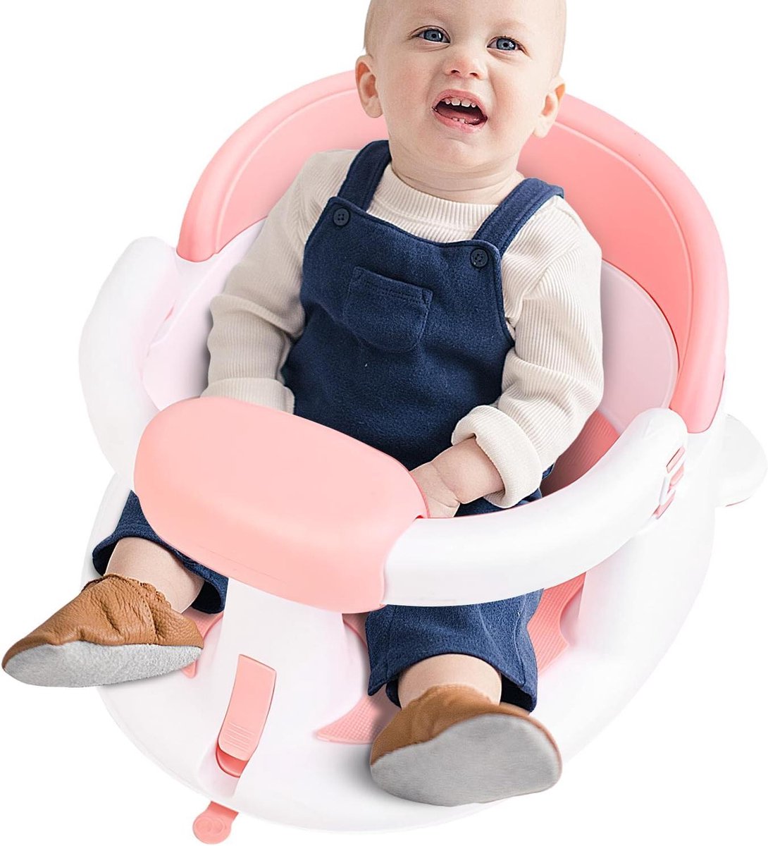 Baby badstoel - Kinder douchestoel - Veilig badderen - 360 graden beveiliging - 14.5 x 34 x 14.5 cm - Grijs