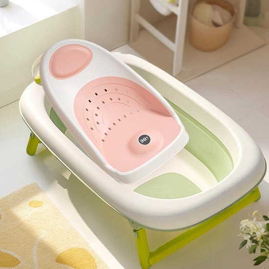 Badstoel Baby - Badsteun Kinderen - Veilig Baden - Ergonomisch Ontwerp - 50 x 18 x 28 cm - Roze — afbeelding 3