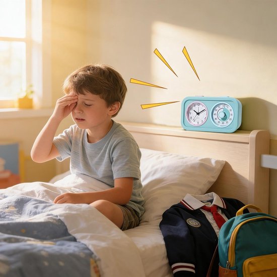 Visuele Timer - Aftelklok Kinderen - Tijd Beheren - Dubbel Kleurenpaneel - 112 x 56 x 56 cm - Blauw — afbeelding 3